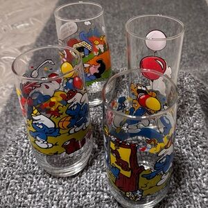 Collectible Cartoon Character Glass Set